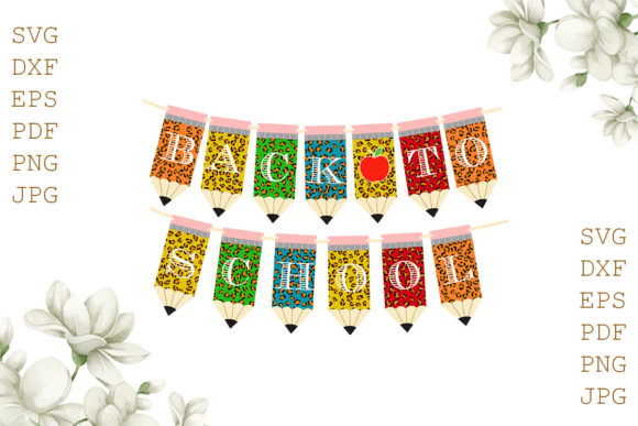Back to School Decorations SVG File