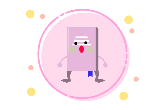 Back to School Kawaii Book Circle Art: A Versatile Design Resource for Creators and Educators