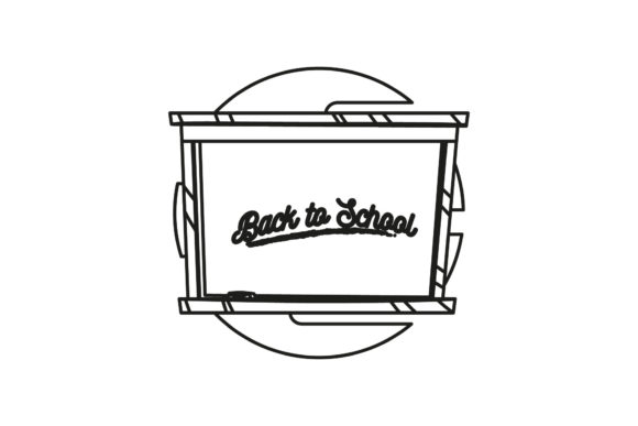 Back to School Whiteboard Circle Outlines